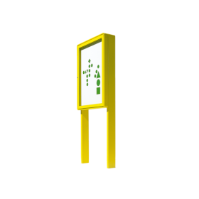 Aluvitrine Modell W5 mit Klettenstoff Maße wählbar-image