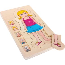 Schichtenpuzzle Anatomie Mädchen-image