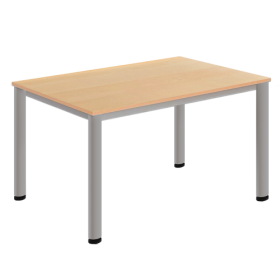 Rechtecktisch, Melaminplatte mit ABS-Kante B/T: 130x65 cm, Höhe wählbar-image