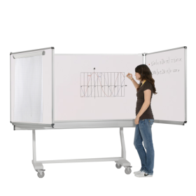 Whiteboard Federzugtafel aus Stahl, weiß Größen und RAL Farben wählbar-image