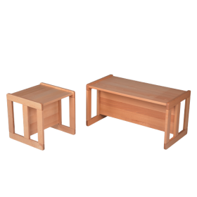 Verwandlungsstuhl B/H/T: 35x35x35 cm, SH: 15, 22 und 34 cm-image