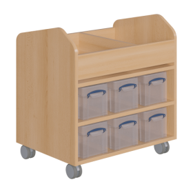 Bastelwagen "Kreativbasti 4" B/H/T: 70,5x74,3x50 cm, unten 12 Boxen-image