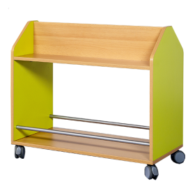 Taschenwagen doppelseitig mit Ablagen in 2 Etagen, H/T: 82x50 cm-image