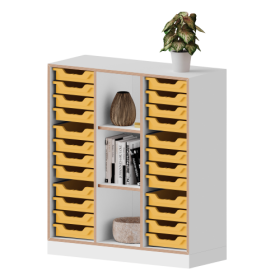 qickly® Regal, 3 Ordnerhöhen, 24 kleine Ergo Tray Boxen B/H/T: 104,2x110,5x42,6 cm-image