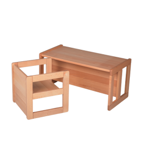 Verwandlungsstuhl B/H/T: 35x35x35 cm, SH: 15, 22 und 34 cm-image