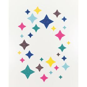 Glitterkarton 300 g, Rainbow, 6 Farben sort., 50 x 70 cm-image