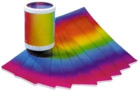 Regenbogen -Transparentpapier Zuschnitte, 20,5 x 51 cm-image