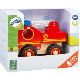 Feuerwehrfahrzeug aus Holz-image