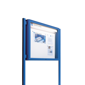 Aluvitrine Modell W9, Stahl weiß B/H/T: 107x107x6,5 cm, Einsatzbereich Innen-image