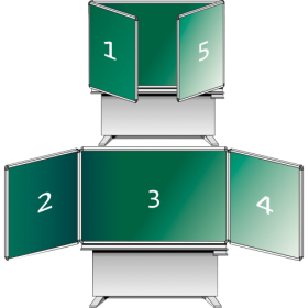 Whiteboard Wandtafel Schultafel aus Stahl, Serie MST, weiß MF: 150x100 cm, FF: 75x100 cm-image