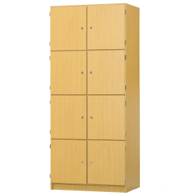 Schließfachschrank, 8 abschließbare Fächer B/H/T: 82x190x52 cm-image