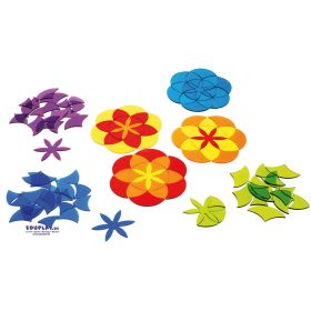 Acryl Formen Mandala, 7 Blumen, 125-tlg.-image