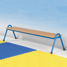 Stapelbare Bank mit melaminbeschichteter Spanplatte und ABS-Kante B/H/T: 120x31x48 cm, Sitztiefe: 30 cm-image