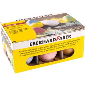 Straßenmalkreide in Eierform, 6 Stk.-image