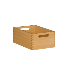 Materialkasten Holzkasten HK 11, B/H/T 23,5 x 14 x 36 cm, aus Massivholz BUCHE-image