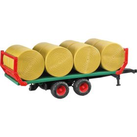 Bruder Ballentransportanhänger mit 8 Rundballen-image