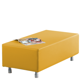 Sitzelement Rechteck klein aus der Sofaserie Wellness-Oase B/H/T: 112x40x56 cm, wahlweise mit Stoff- oder Kunstlederbezug lieferbar-image