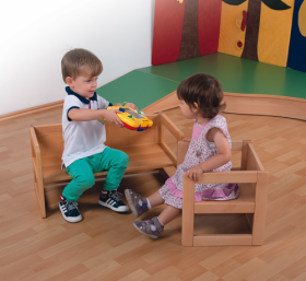 Verwandlungsbank B/H/T: 70x35x35 cm, SH: 15, 22 und 34 cm-image