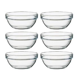 Stapelschale transparent, H 6,5 cm, Ø 14 cm, 6 Stk.-image